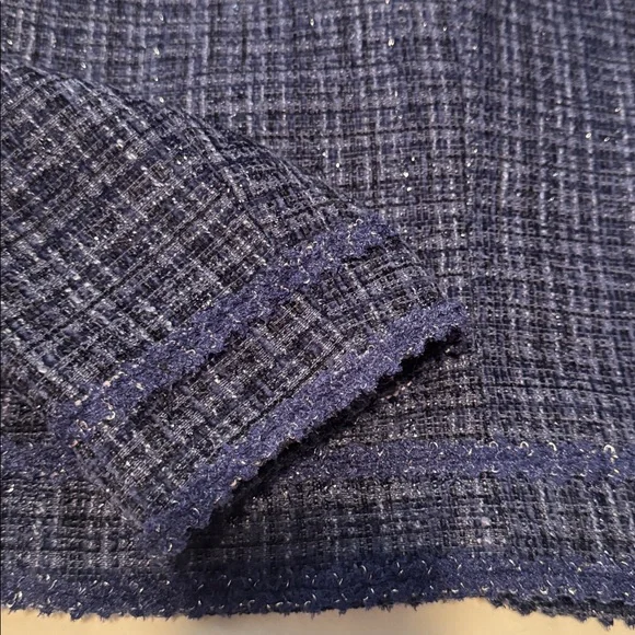 Kerri Rosenthal Navy Tweed Jacket with Red Heart Accent M - Picture 8 of 11